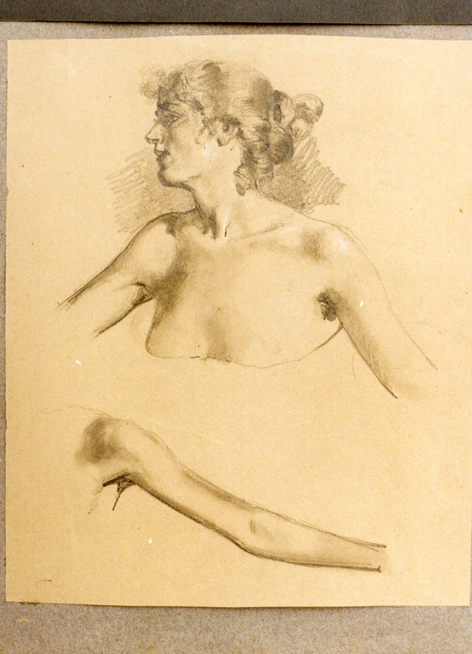 Studio di mezzo busto di donna - Certosa e Museo Nazionale S. Martino, Napoli